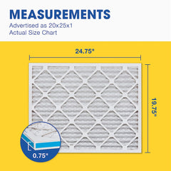 Aerostar 20x25x1 Furnace Filter MERV 13 Pleated Filters