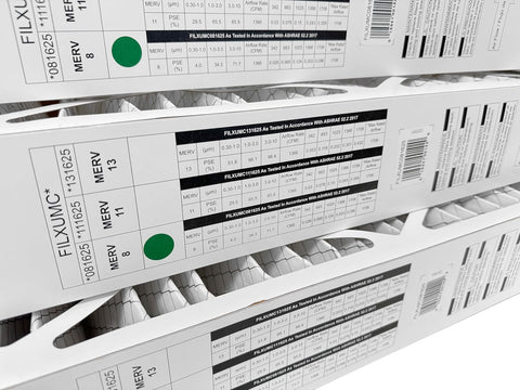 Carrier FILXUMC081625 / FILCCCAR0016 Furnace Filter Size 16 x 25 x 4 1/8." MERV 8 Case of 3