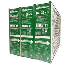 ReservePro 16x25x5 GF 4511 MERV 10. Actual Size 15 5/8" x 24 3/16" x 4 15/16." Case of 3. This Product Has Been Replaced By Part # 4541 MERV 11 Rating