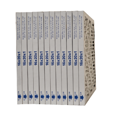 16x20x1 Furnace Filter MERV 11 Pleated Filters. Case of 12