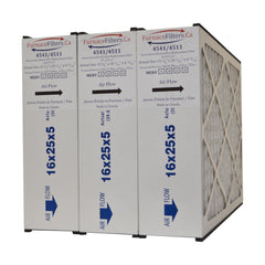 Reservepro 16x25x5 4511 / 4541 Mac 1400 MERV 10. Actual Size 15 5/8" x 24 3/16" x 4 15/16" (with foam strips). Case of 3