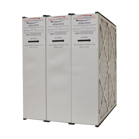 Generalaire 20x20x5 Part # 4531 / 4556 MERV 11. Actual Size 20 3/4" x 19 3/4" x 4 15/16." Case of 3 Generic