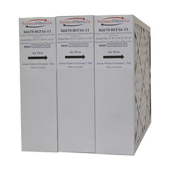 Lennox X6670 Furnace Filter 16x25x5 MERV 8 For Model HCF16-11. Actual Size 15 3/4" x 24 3/4" x 4 3/8." Case of 3