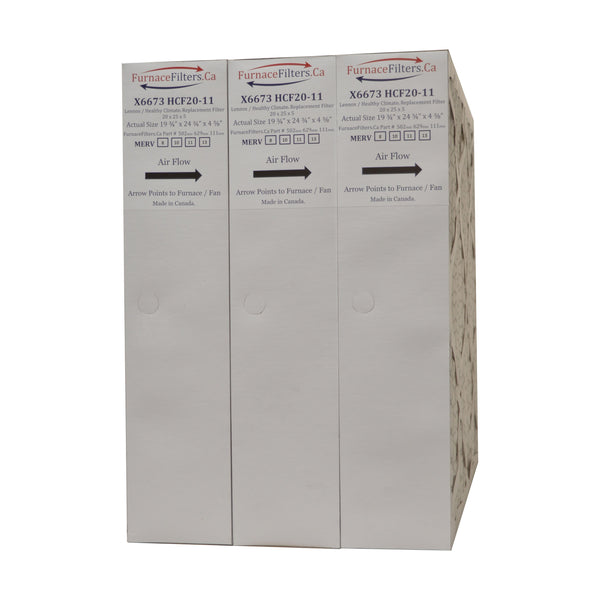 Lennox X6673 Furnace Filter 20x25x5 Replacement MERV 11. Actual Size 1 Alberta.FurnaceFilters.Ca