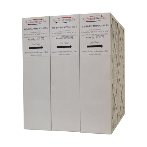 M2-1056 MERV 11 Aftermarket. Actual Size 20 1/4" x 20 3/4" x 5 1/4". Case of 3