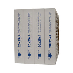 20x25x4 Furnace Filter MERV 13 Pleated Filters. Actual/Exact Size 19 1/2" x 24 1/2" x 3 3/4"  Case of 4.