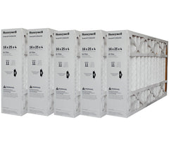 Honeywell 16x25x4 Model # FC100A1029 MERV 11 Genuine Original. Actual Size 15 15/16" x 24 7/8" x 4 3/8." Case of 5