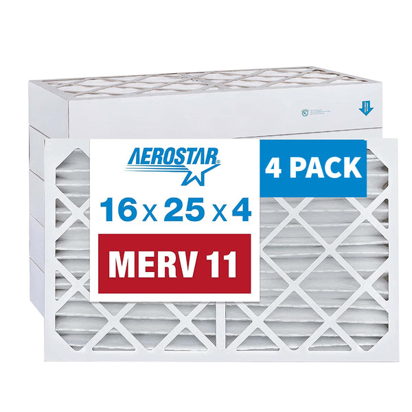 Aerostar 16 x 25 x 4, MERV 11, Pleated Air Filter Alberta