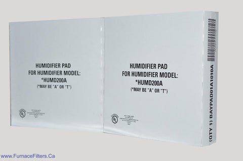 TRANE Part No. BAYPAD01A1010A for A/T HUMD200. Package of 2