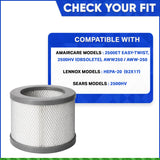 90A08MEET Compatible Replacement HEPA Filter for 8" Easy Twist models