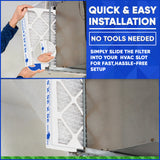 Lennox X6673 Furnace Filter 20x25x5 Replacement MERV 8. Actual Size 19 3/4" x 24 3/4" x 4 3/8." Made in Canada by Furnace Filters.ca. Case of 3