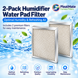 990-13 Compatible Replacement Humidifier Vapor Pad Filter - 2 PACK Compatible with GeneralAire 990-13 for Model 1042 / 1042L