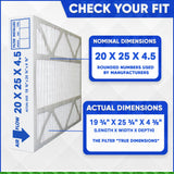 Clean Comfort Part # AMP-11-2025-45 Aftermarket / Generic MERV 11 replacement filter Written on Filter 20" x 25" x 4.5" - Case of 3