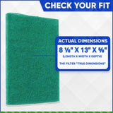 65‐161 Lifebreath HRV Filters, Synthetic Media with actual size : 8 1/8" x 13" x 5/8" each - Set of 4