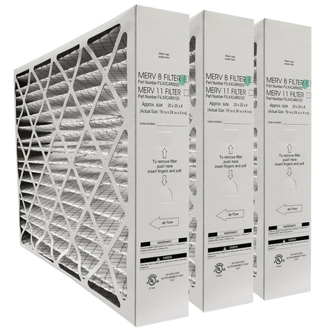 Carrier FILXUMC082425 / FILXXCAR0020 Furnace Filter Size 20 x 25 x 4 5/16. MERV 8. Case of 3