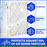 14x25x1 Furnace Filter - MERV 13 Pleated Filters. Case of 12