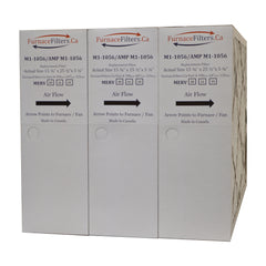 M1-1056 MERV 10 Replacement Furnace Filter. Actual Size 15 3/8" x 25 1/2" x 5 1/4." Case of 3