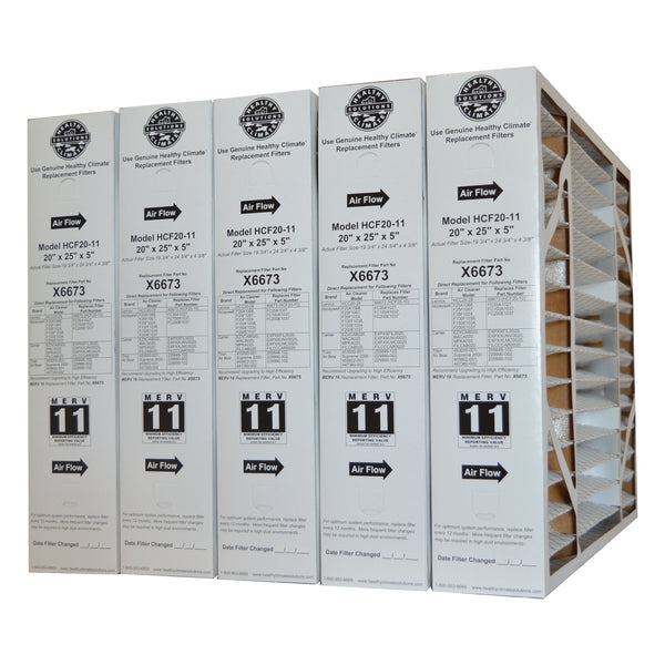 Lennox X6673 Furnace Filter 20x25x5 Healthy Climate MERV 11 for Model Alberta.FurnaceFilters.Ca
