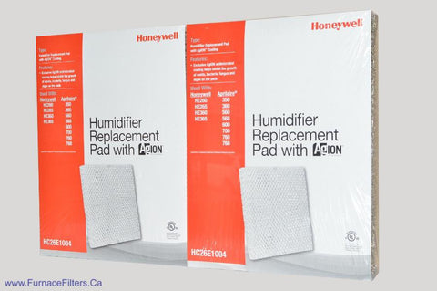 Honeywell HC26E-1004 Antimicrobial Humidifier Pad. Package of 2