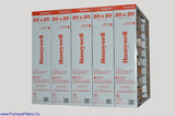 Honeywell 20x20x4 Furnace Filter Model # FC100A1011 MERV 11. Actual Size 19 15/16" x 19 3/4" x 4 3/8." Package of 5