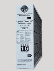 Lennox X6672 MERV 16 16x25x5 Healthy Climate Carbon Clean for Model HCF16-16. Actual Filter Size is 15 3/4 x 24 3/4 x 4 3/8"Package of 1